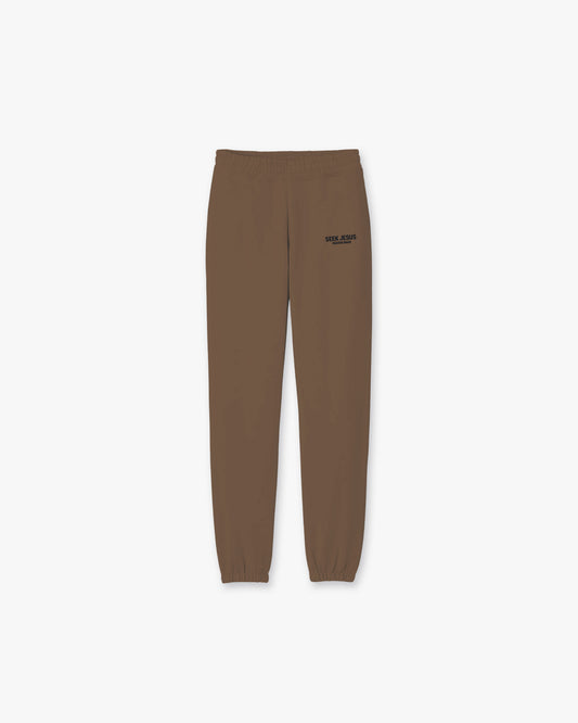 Seek Jesus Sweatpant - Latte Brown